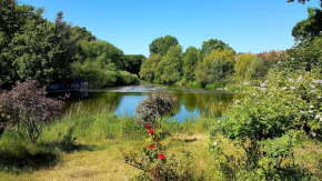 Messe- und Ferienwohnung mit Blick ins Grüne direkt am Wasser